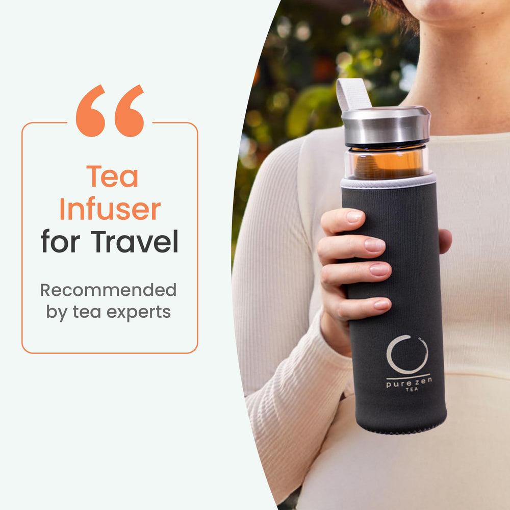 Pure Zen Tea bouchon détail assurant étanchéité et transport sécurisé
