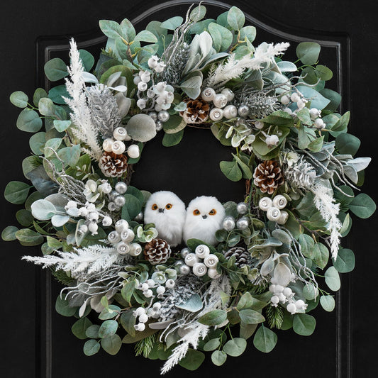 PureCosy couronne face porte apporte accueil chaleureux et style festif