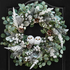 PureCosy couronne face porte apporte accueil chaleureux et style festif