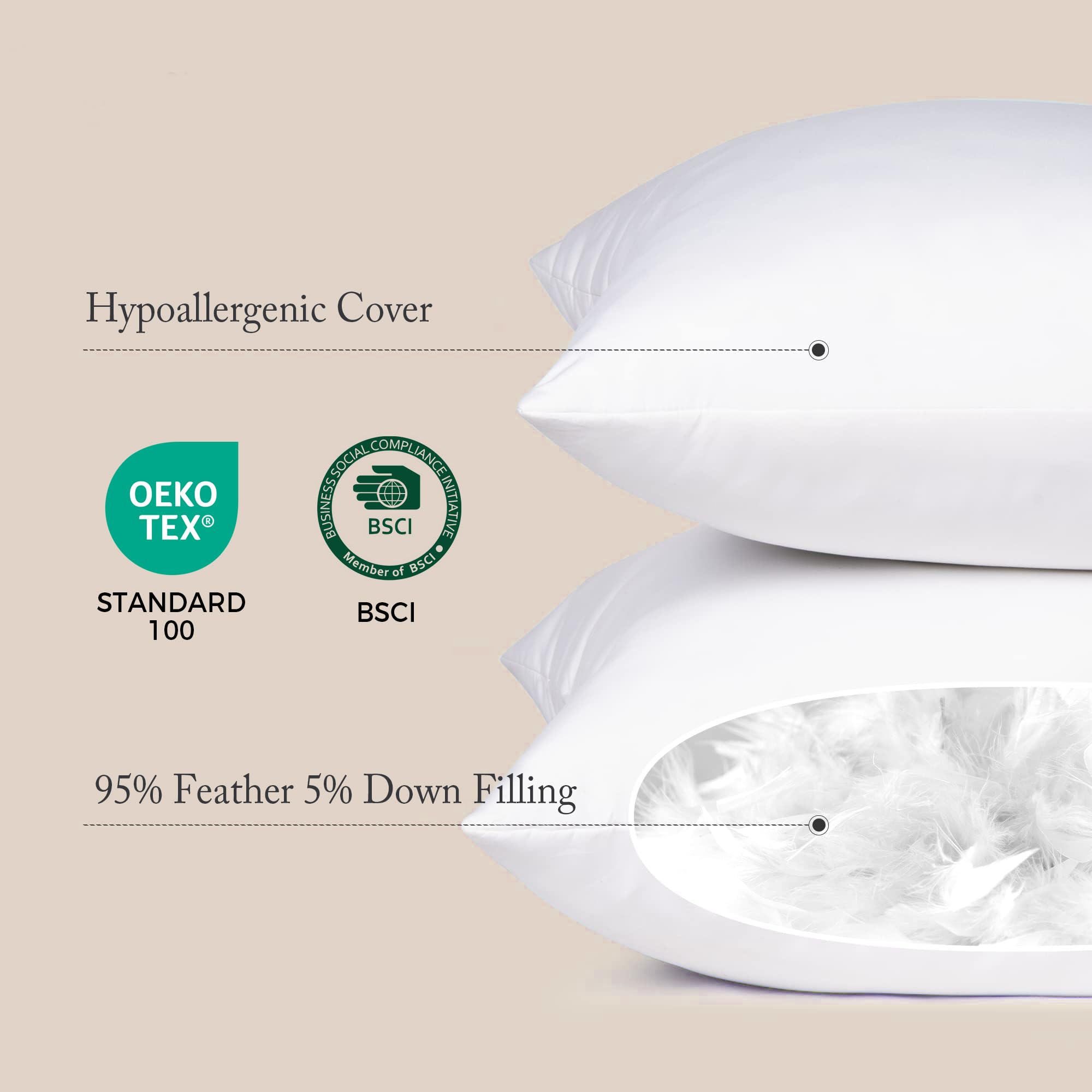 puredown gros plan tissu enveloppe résistant anti-piqûre pour confort