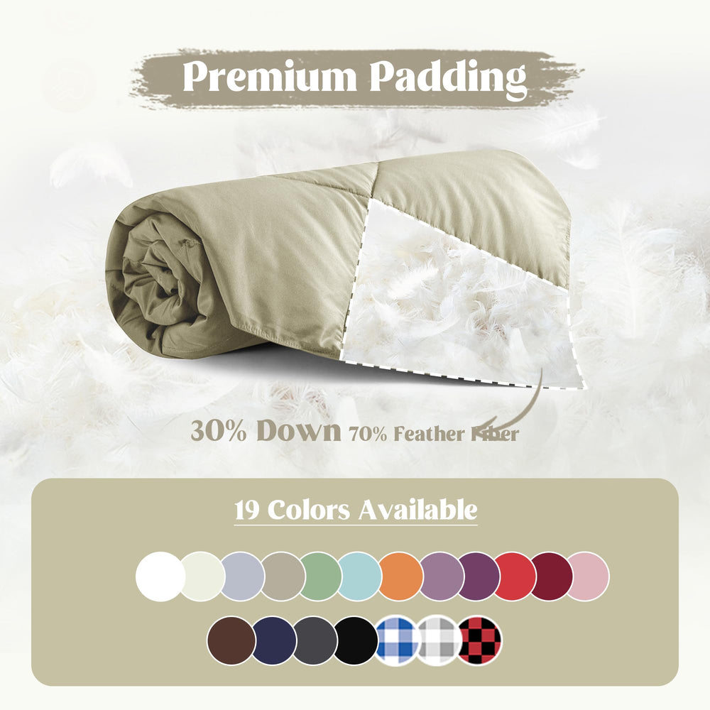 puredown texture housse polyester douce résistante aux plis