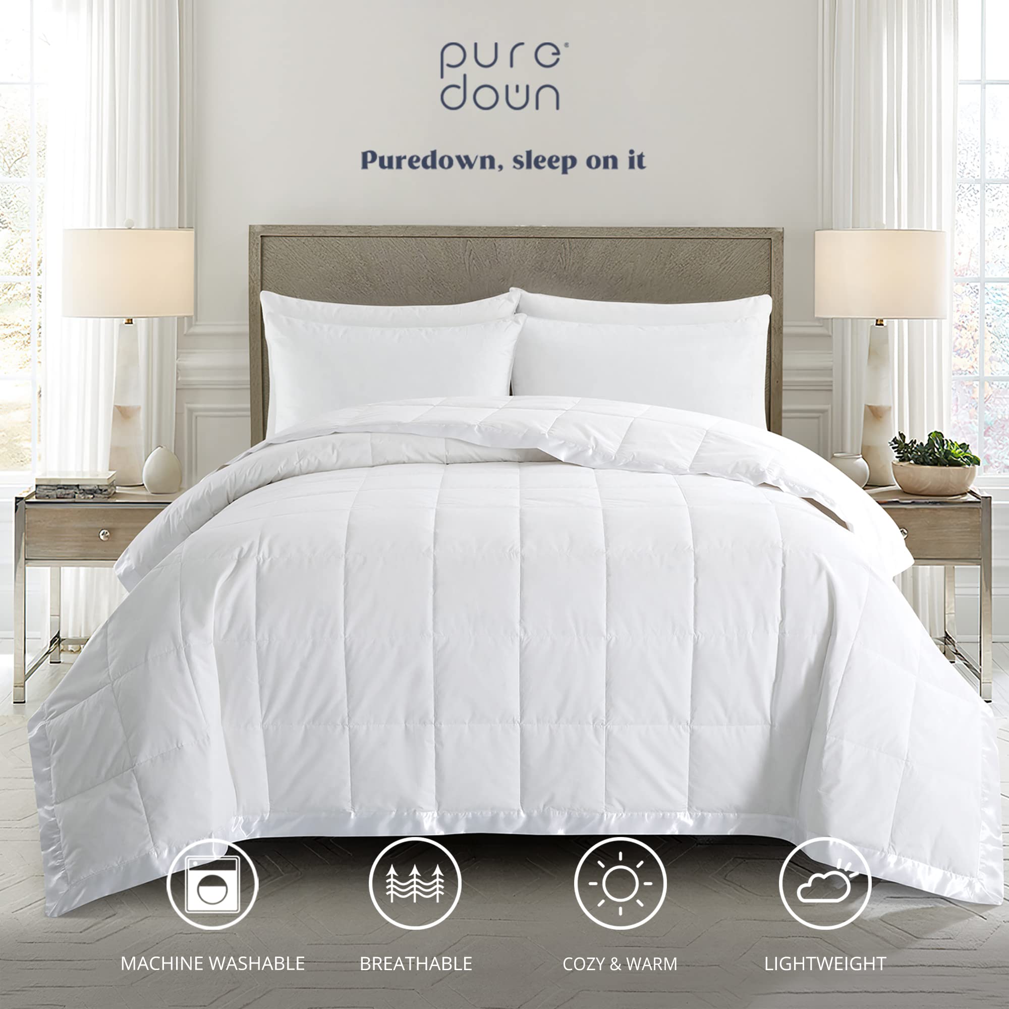 puredown couture box-stitch assurant répartition uniforme du duvet