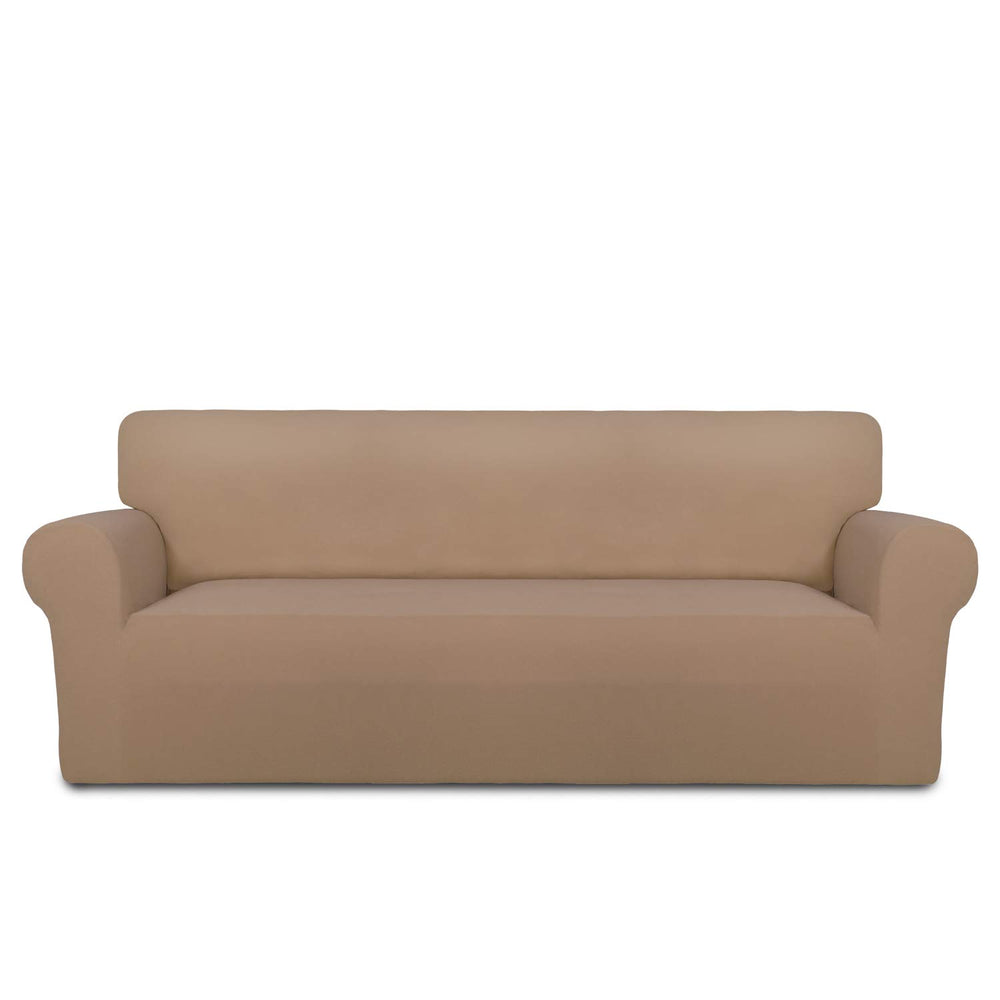 PureFit housse canapé face entière montrant couverture et finition élégante