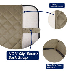 PureFit housse réversible beige montrant double look pratique