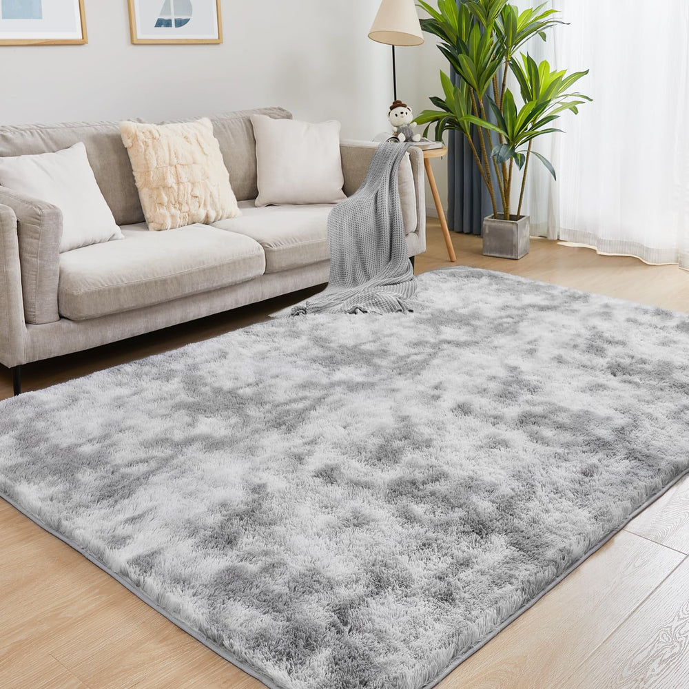 Puremy tapis 8x10 face avant gris clair apportant confort et style