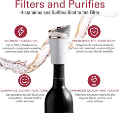 PureWine Phoenix gros plan sur cartouche Bio-Pod filtrante pour confort