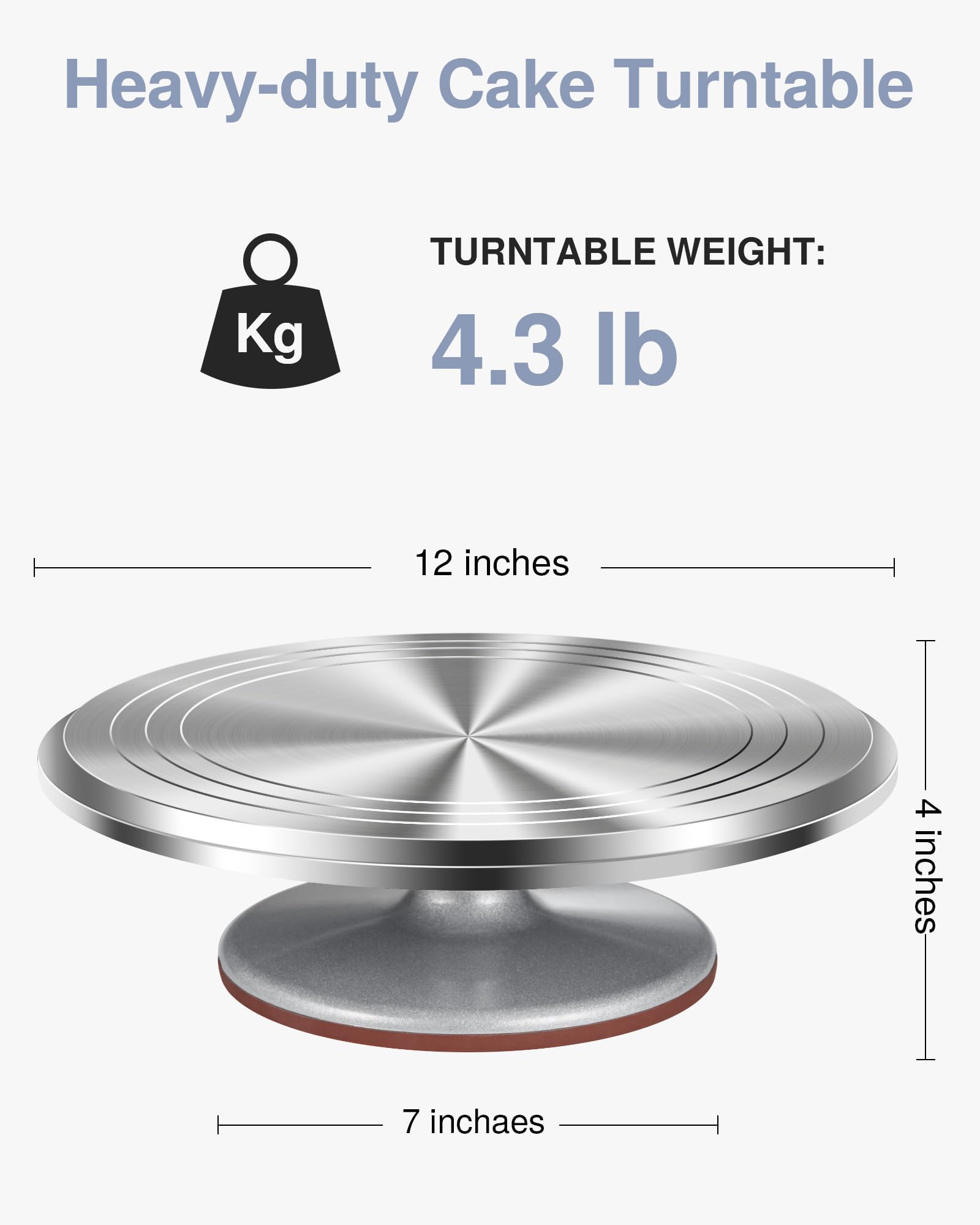 Puroma gros plan surface en aluminium lisse pour rotation fluide