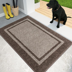 PURRUGS paillasson face avant beige marron, attrape-saleté efficace