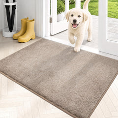 PURRUGS paillasson face entrée taupe, garde propreté au seuil