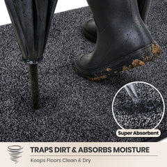 PURRUGS gros plan fibres microfibre montrant capture saleté et absorption rapide