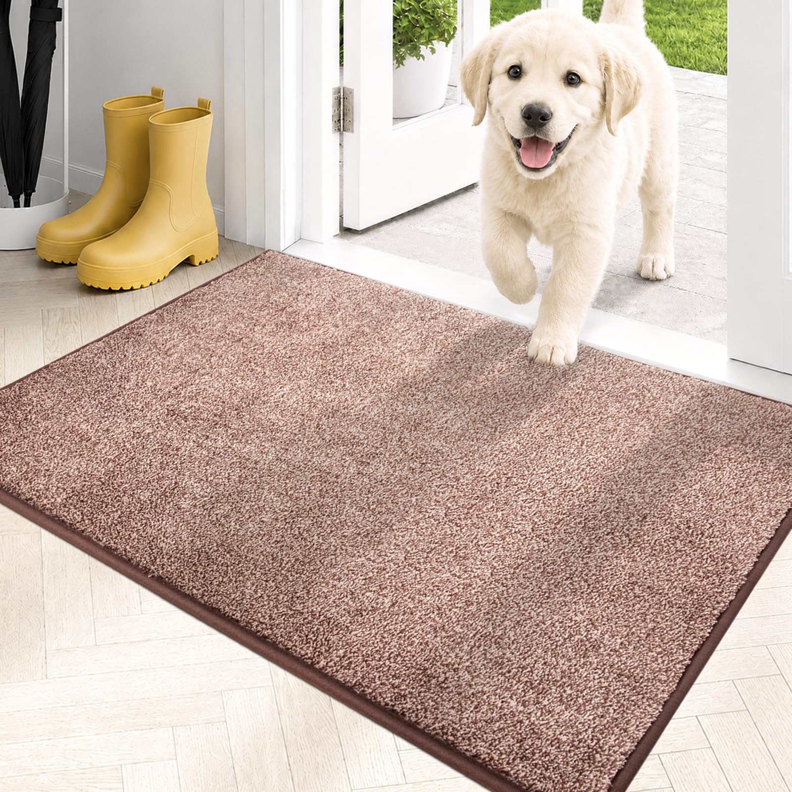 PURRUGS paillasson recto 20x31,5 montrant design et couleurs pour entrée propre