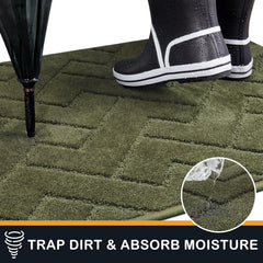 PURRUGS tapis sous une porte ouverte, profil bas permet l'ouverture sans blocage