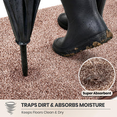 PURRUGS microfibre gros plan montrant fibres absorbantes et capture d'humidité