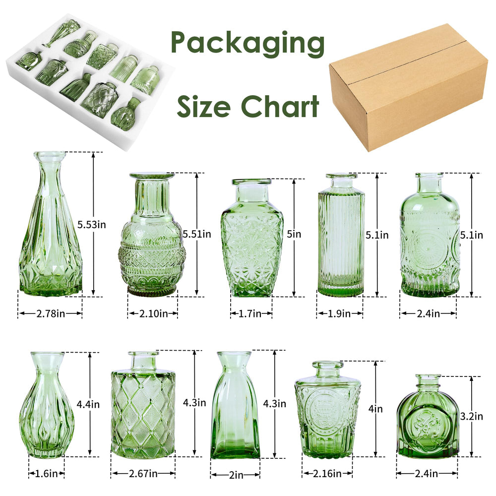 PURVONNIE vases avec tige unique créant compositions florales raffinées