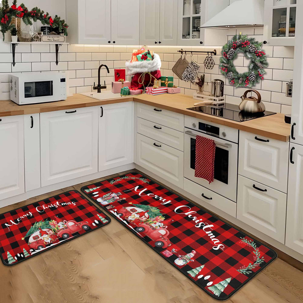 Putware tapis dans entrée de Noël apportant accueil décoratif saisonnier