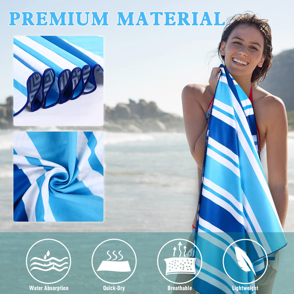 PY SUPER MODE serviette étalée sur plage anti-sable et confortable