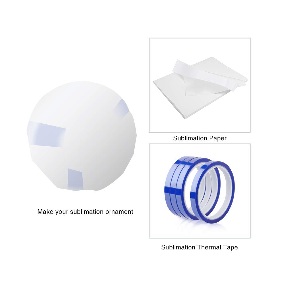 PYD Life ensemble de 50 ornements dans boîte blanche pour stockage pratique