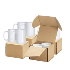 PYD Life mug 15 oz face avant montrant surface imprimable et rendu net
