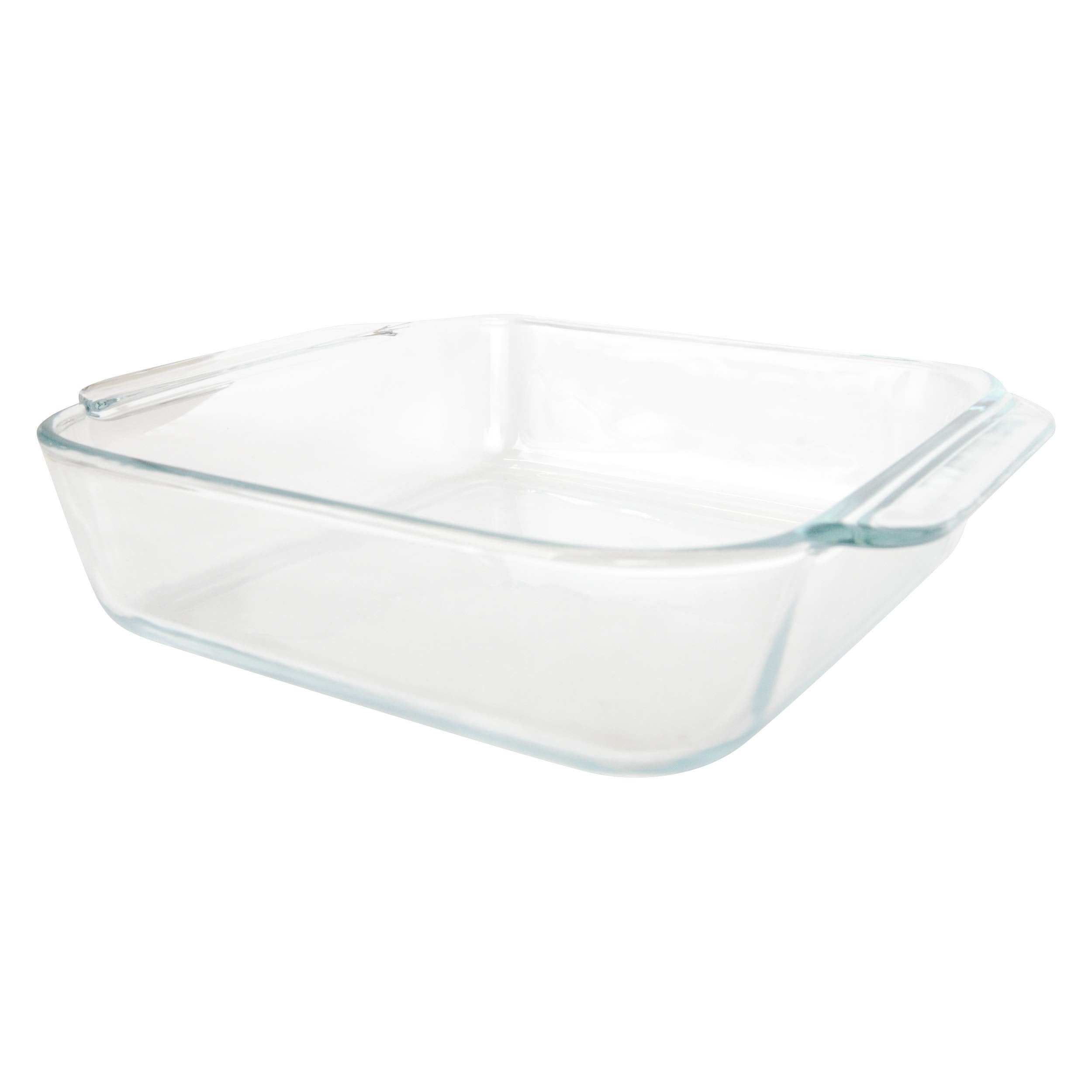 Pyrex 222 face avant montrant le plat transparent et pratique