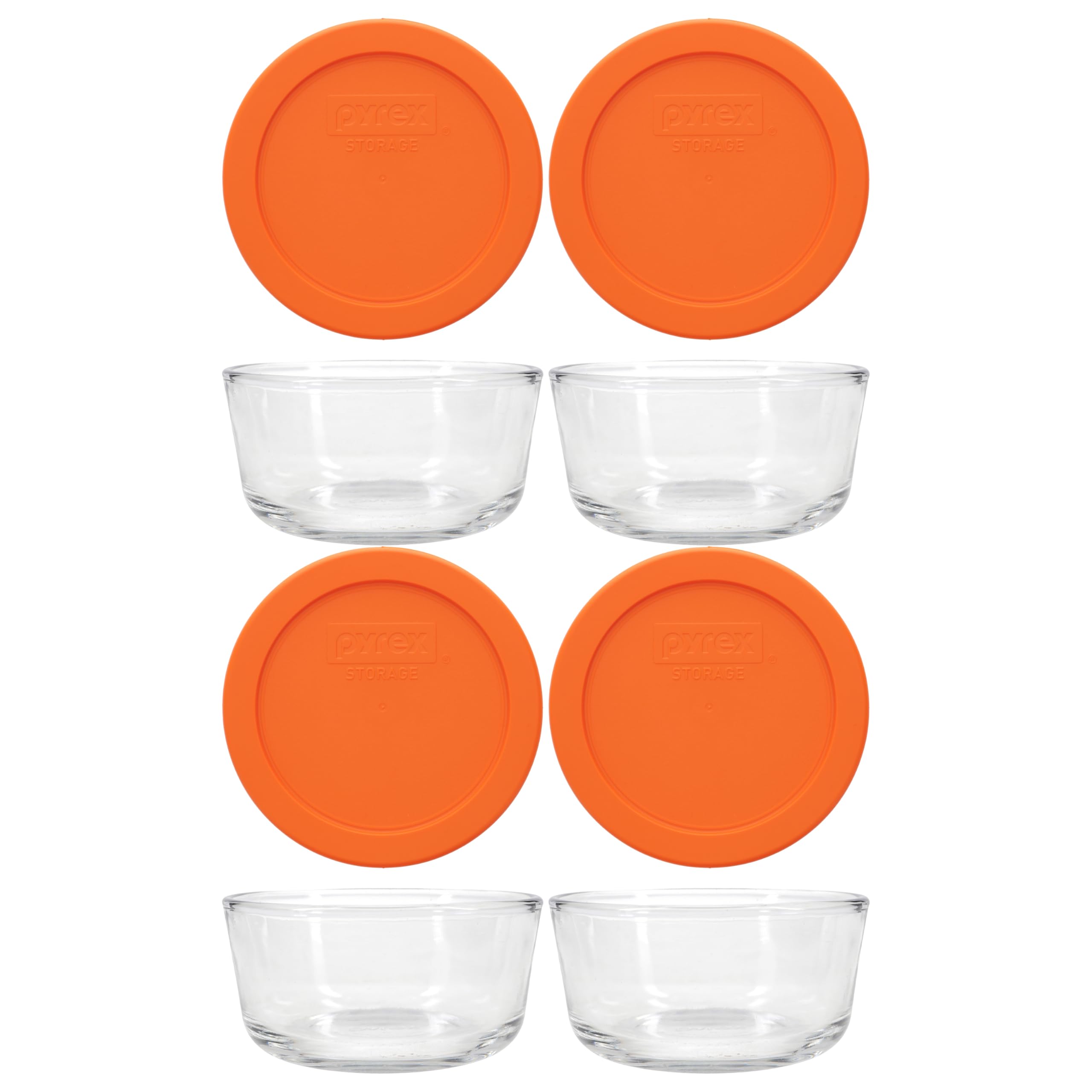 Pyrex bols 7200 face avant lot 4 affichage pratique et gain d'espace