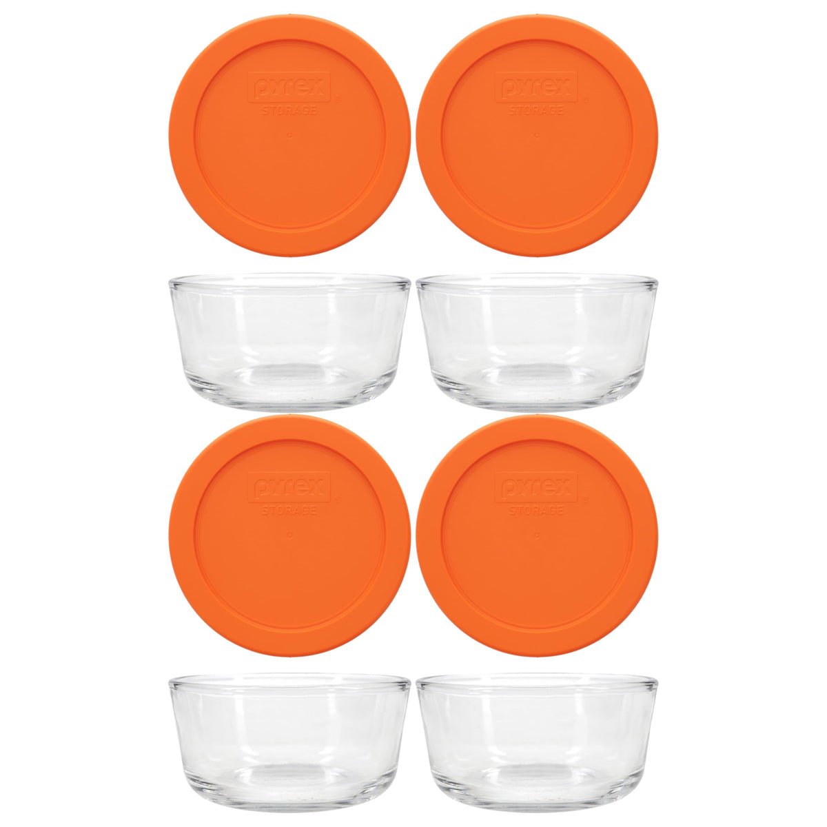 Pyrex bols 7200 face avant lot 4 affichage pratique et gain d'espace