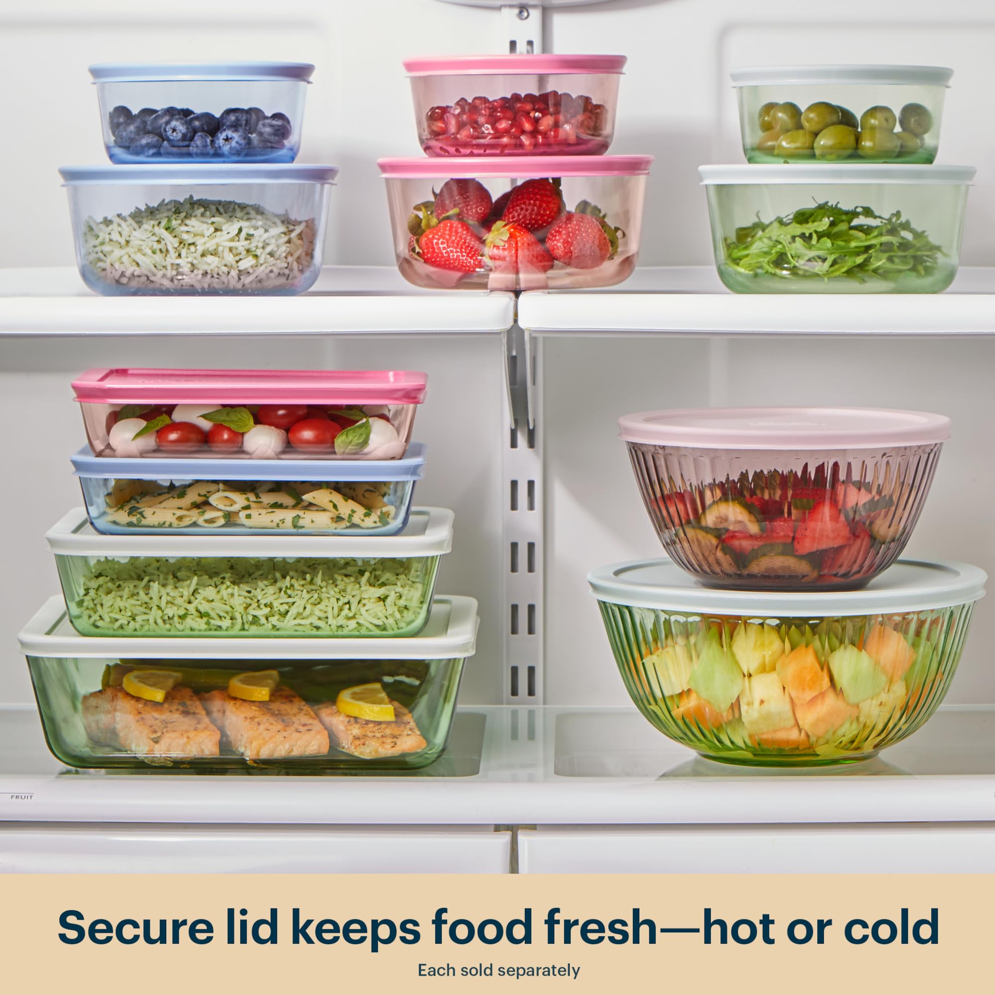 Pyrex détail du couvercle plastique sans BPA, fermeture hermétique