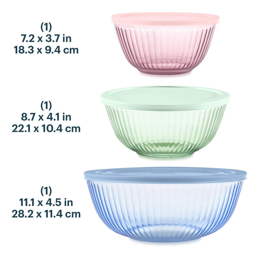 Pyrex bols emboîtés pour rangement compact, gain de place assuré