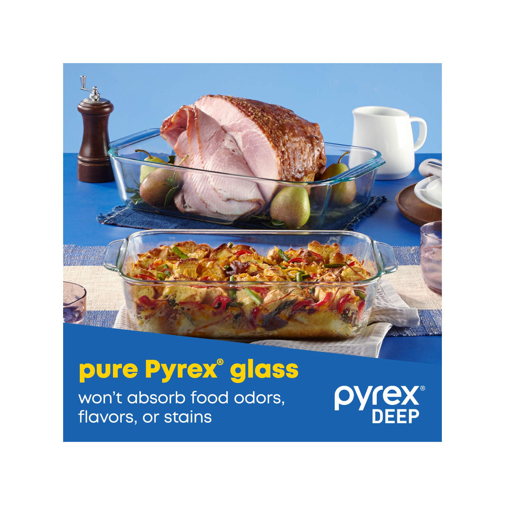 Pyrex comparaison capacité montrant plus de contenu que modèles standards