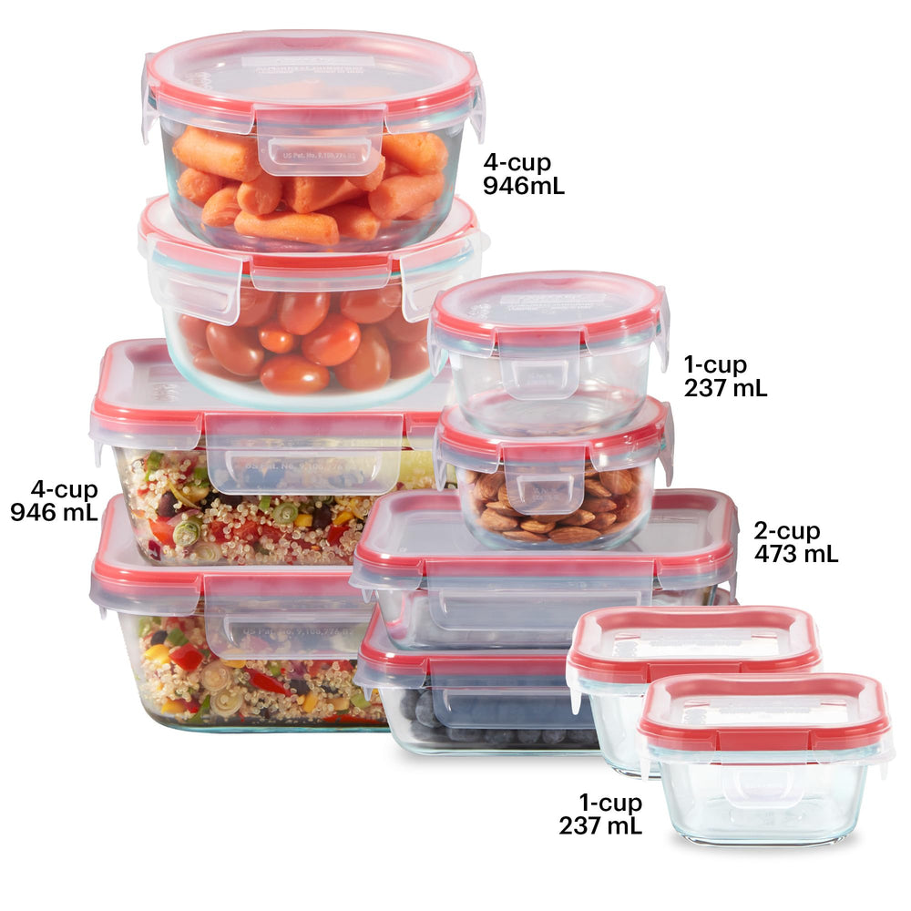 Pyrex couvercles verrouillables en gros plan offrant étanchéité fiable