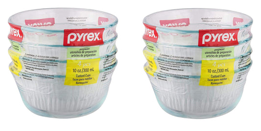 Pyrex coupelle face avant montrant la transparence et la capacité pratique pour présenter desserts