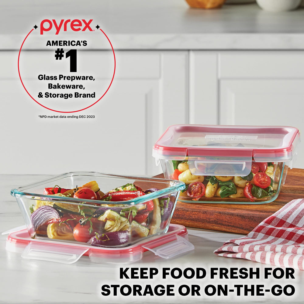 Pyrex couvercle Write + Erase montrant étiquetage pratique et réutilisable