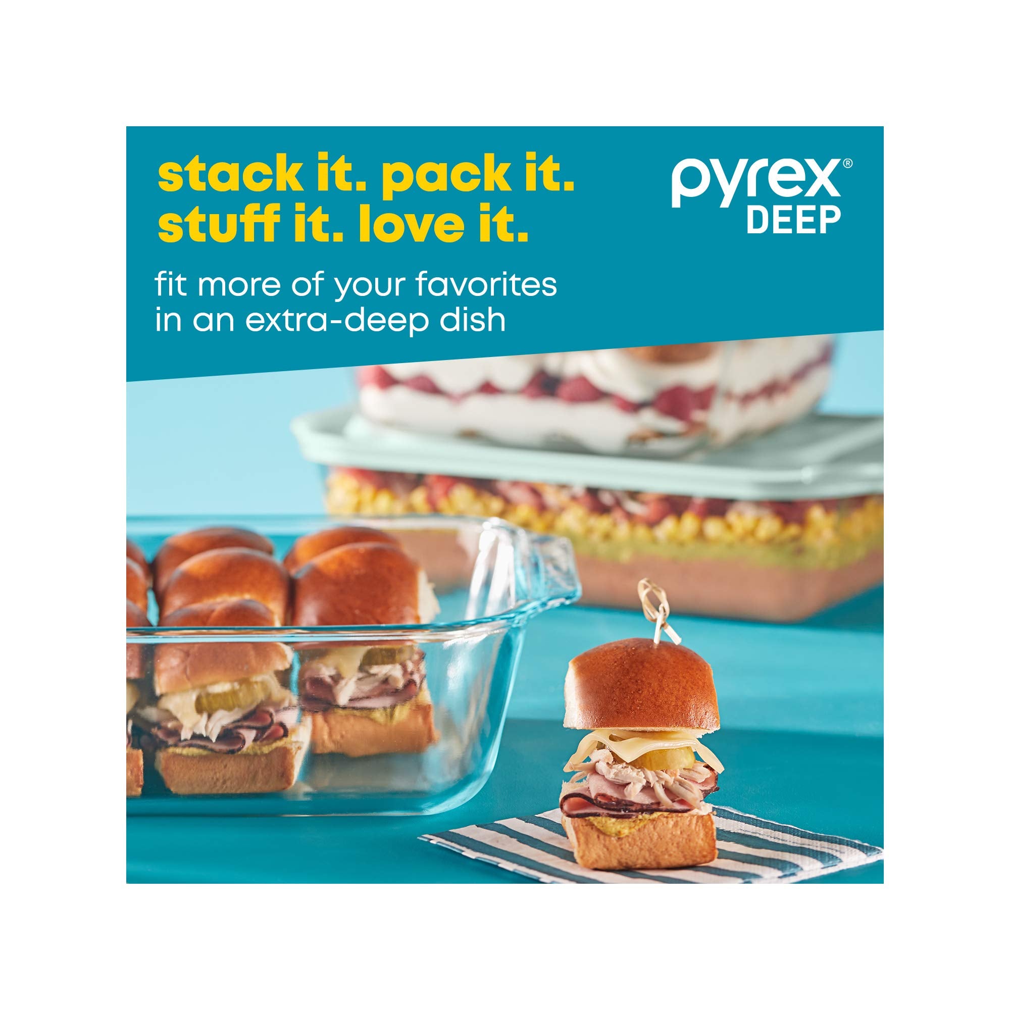 Pyrex ensemble avec couvercles montrant rangement hermétique pratique
