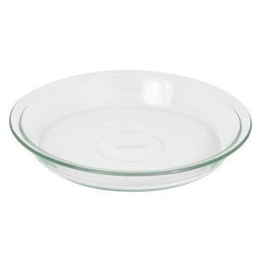 Pyrex plat à tarte face avant montrant dorure uniforme et facilité de service
