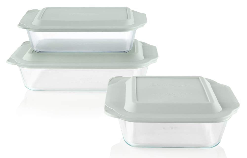 Pyrex plat 9x13 face montrant capacité élevée pour grandes portions