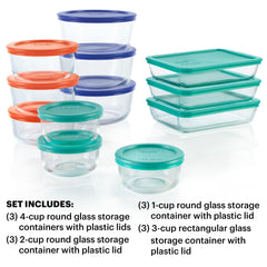 Pyrex couvercles colorés montrant ajustement hermétique et repérage rapide