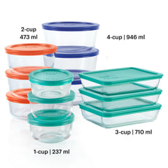 Pyrex gros plan verre trempé montrant finition résistante aux taches