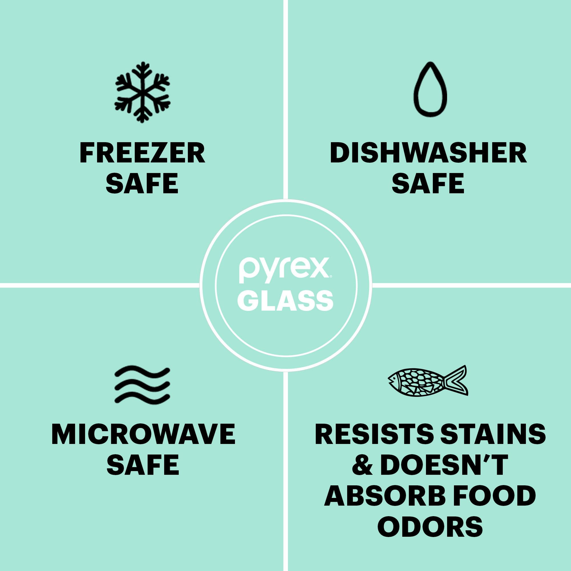 Pyrex contenants organisés dans le frigo montrant rangement ordonné