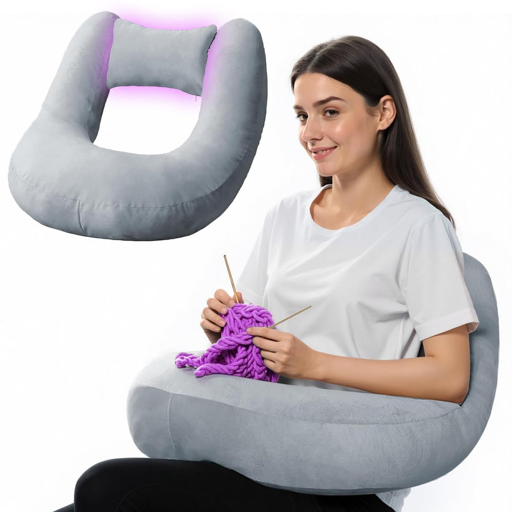 PYURIFAI face avant du coussin gris offrant confort et surface stable
