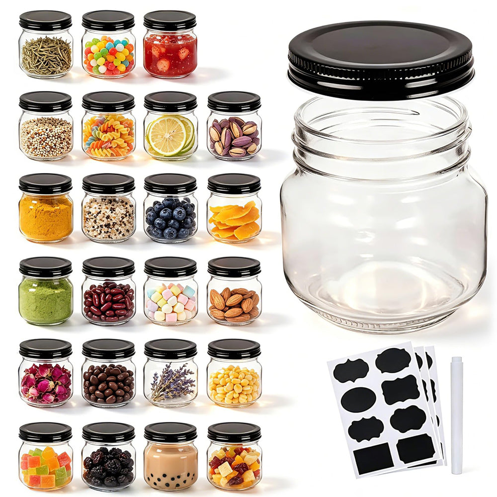 QAPPDA bocal face avant montrant verre clair et capacité 8 oz utile