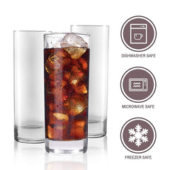 QAPPDA verre à côté d'une main montrant taille et prise confortable
