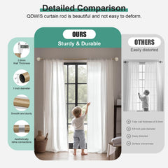 QDWIS détail du grain bois peint à la main, effet réaliste et durable