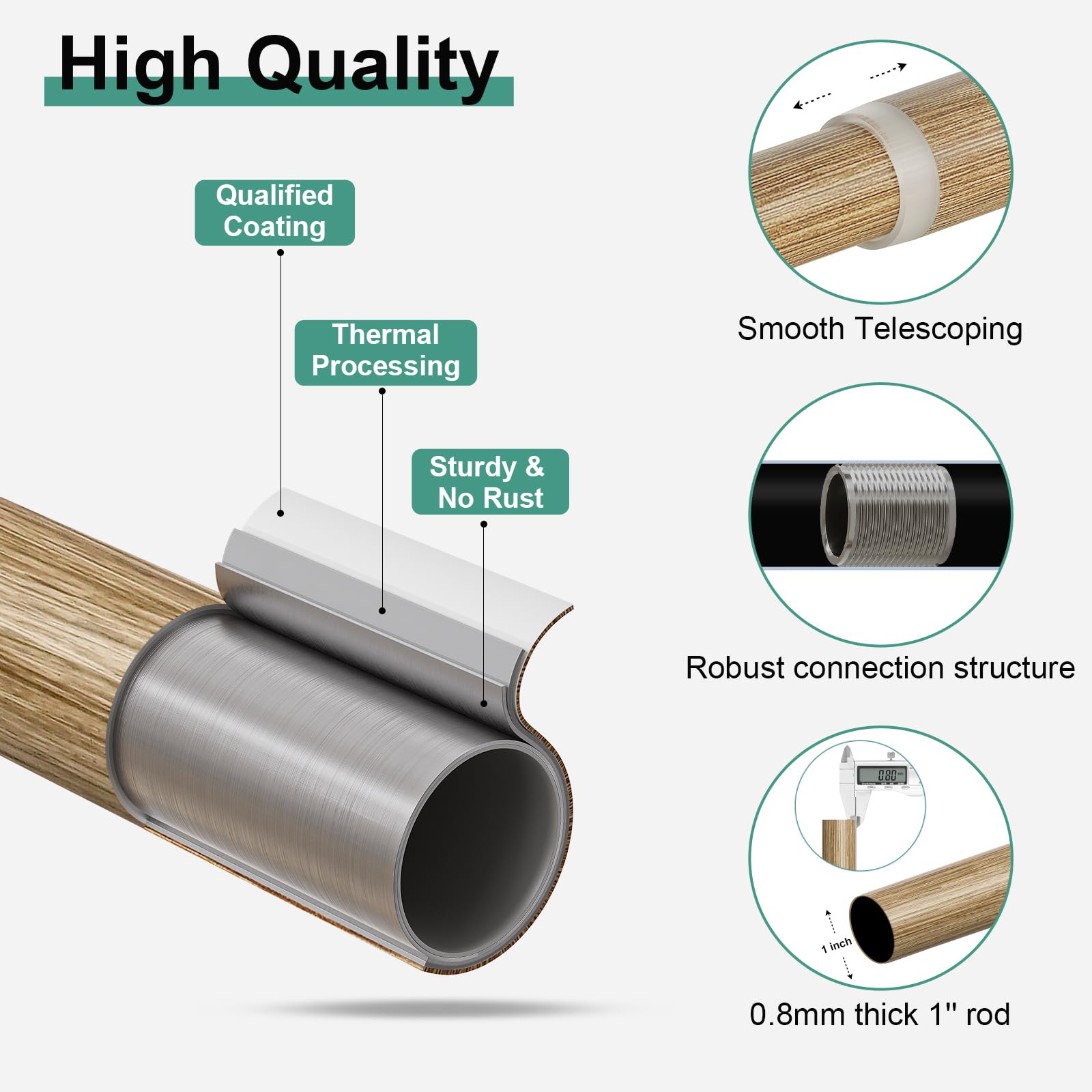 QDWIS support mural et vis robustes, garantissent fixation stable
