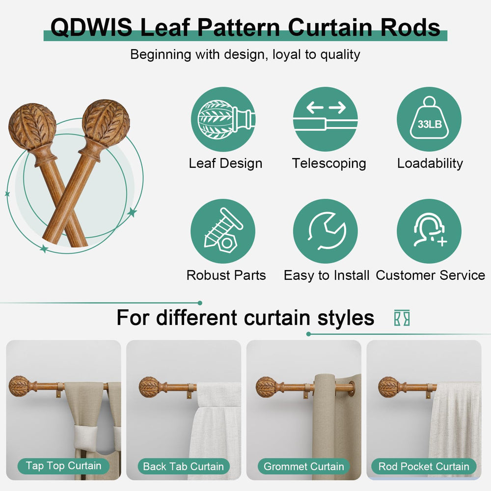 QDWIS rideaux suspendus illustrant tenue et esthétique décorative