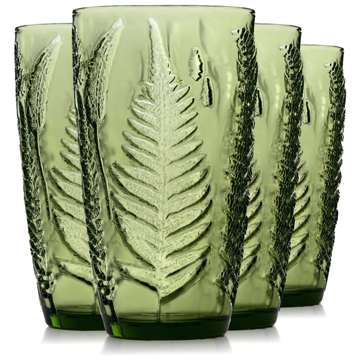 QELVIO verre face avant montrant couleur verte et design attrayant