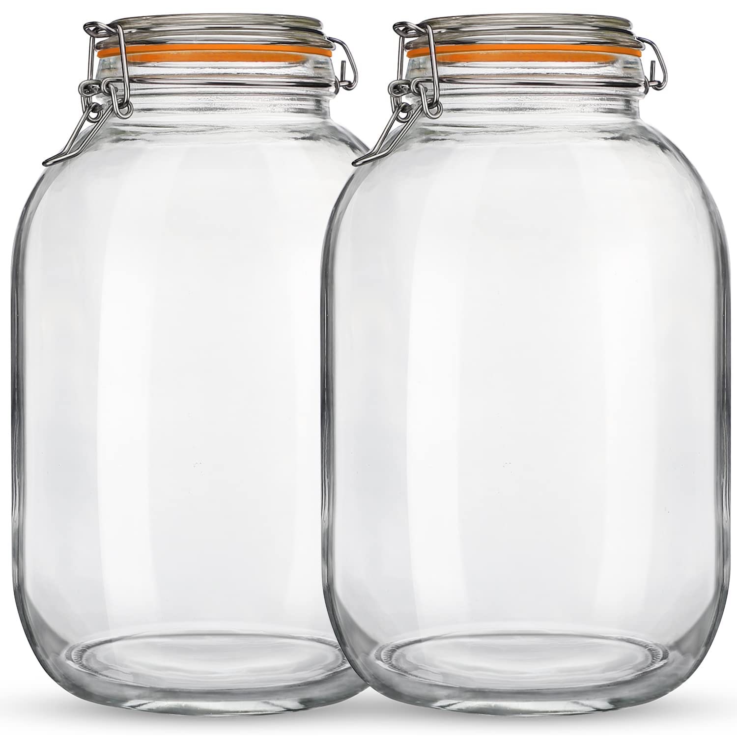 Qianfenie bocal en verre face pleine montrant capacité et design pratique