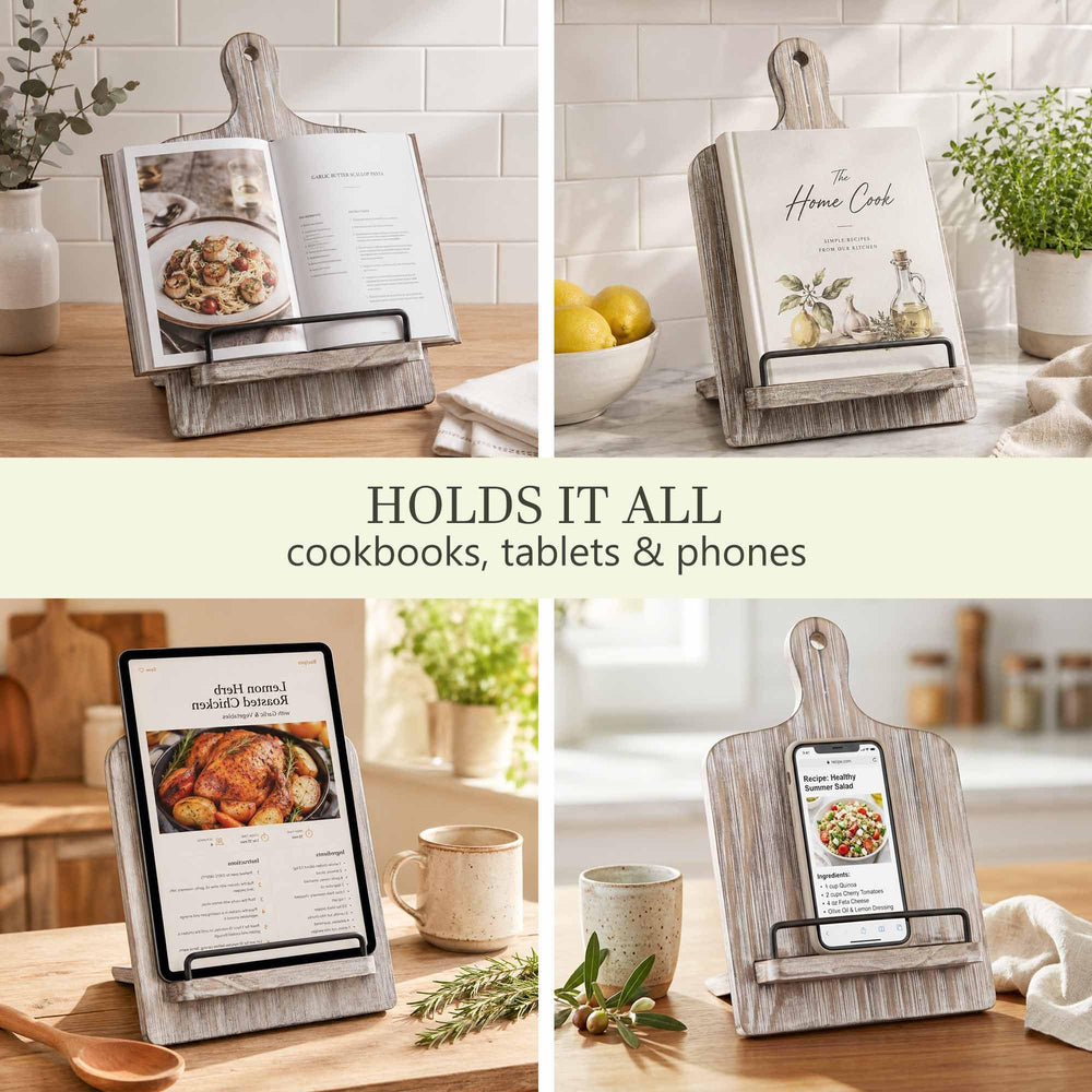 Qiang Ni support utilisé avec iPad pour suivre une recette sans miroir