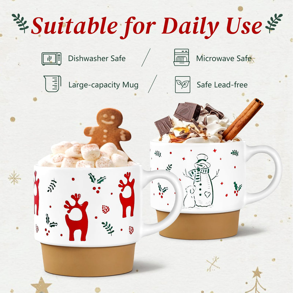 QIKSION mug avec chocolat chaud en ambiance festive pour réconfort instantané