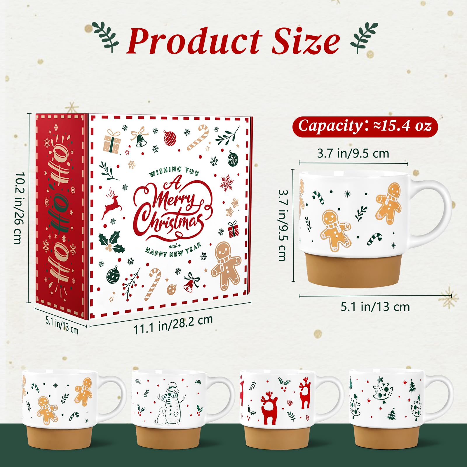 QIKSION mugs empilés illustrant le rangement gain de place pratique