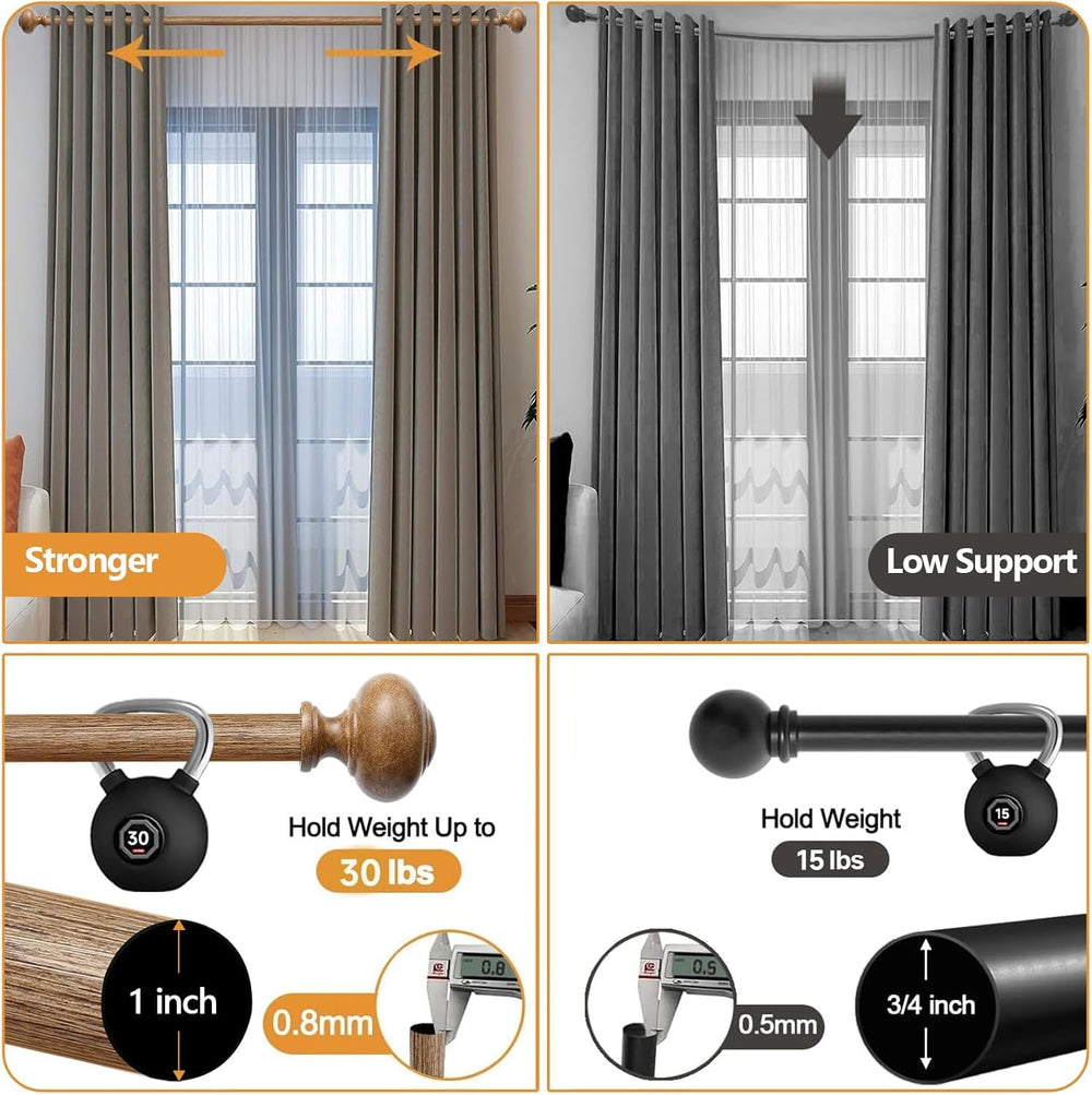 QITERI tringle installée sur mur démontrant facilité d'installation et solidité