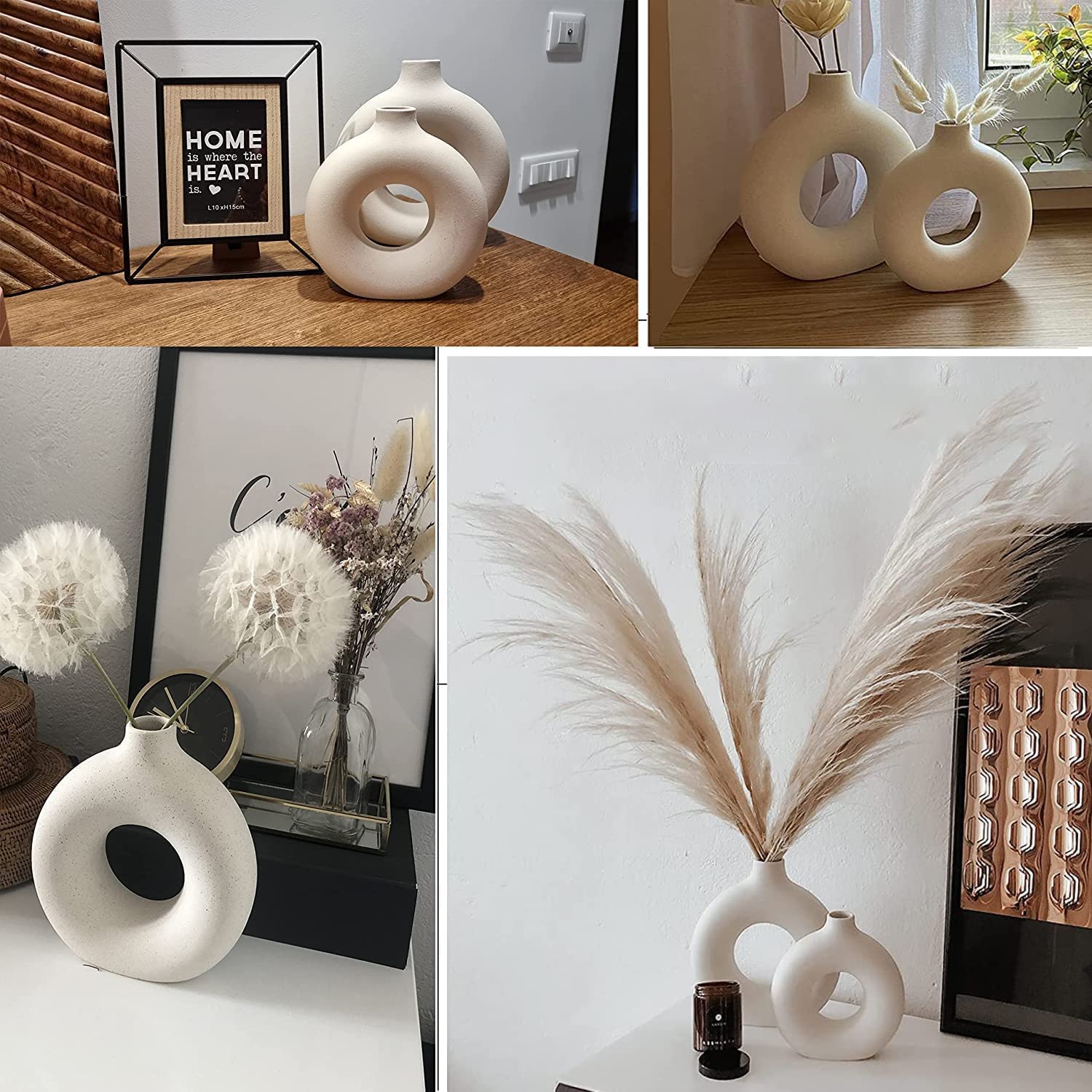 QLOFEI vase comparé à un objet pour visualiser dimensions